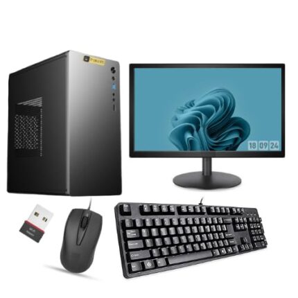 TrakinPC 19" FHD Desktop, Core i5, 8GB RAM, 256GB SSD, Win10 Pro + Keyboard & Mouse
